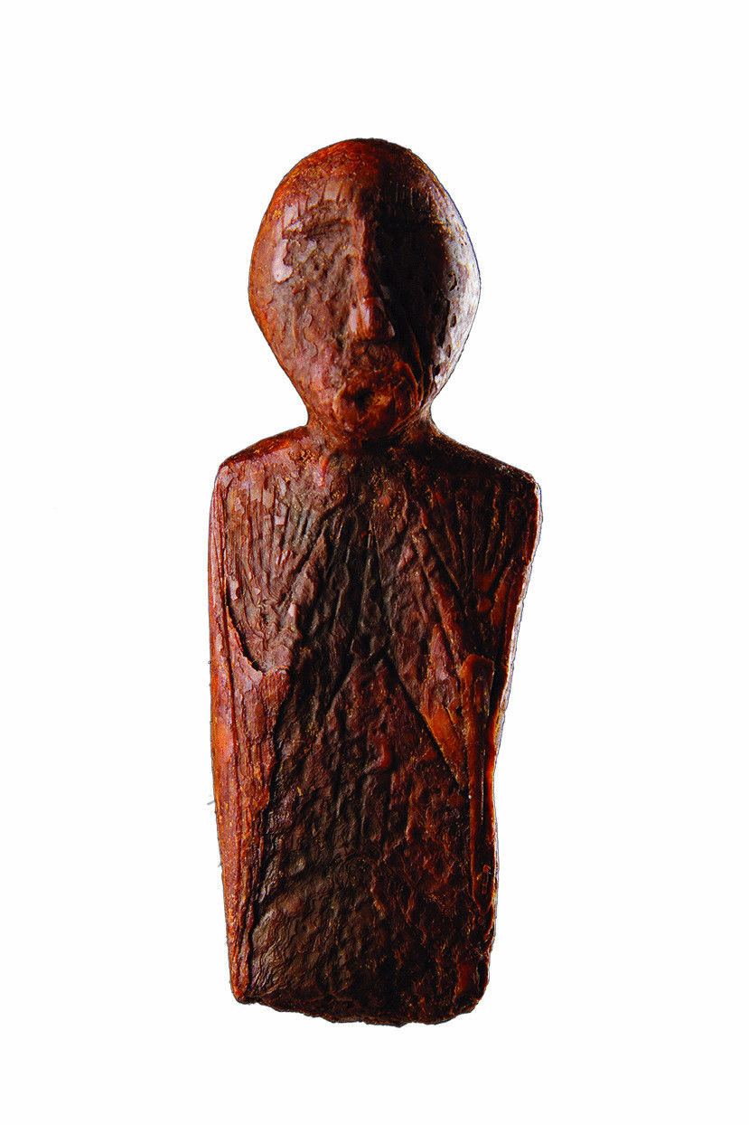Rare Ancient Bearing Sea Eskimo ‘Okvik’ Walrus Ivory Shamanic Female Figure